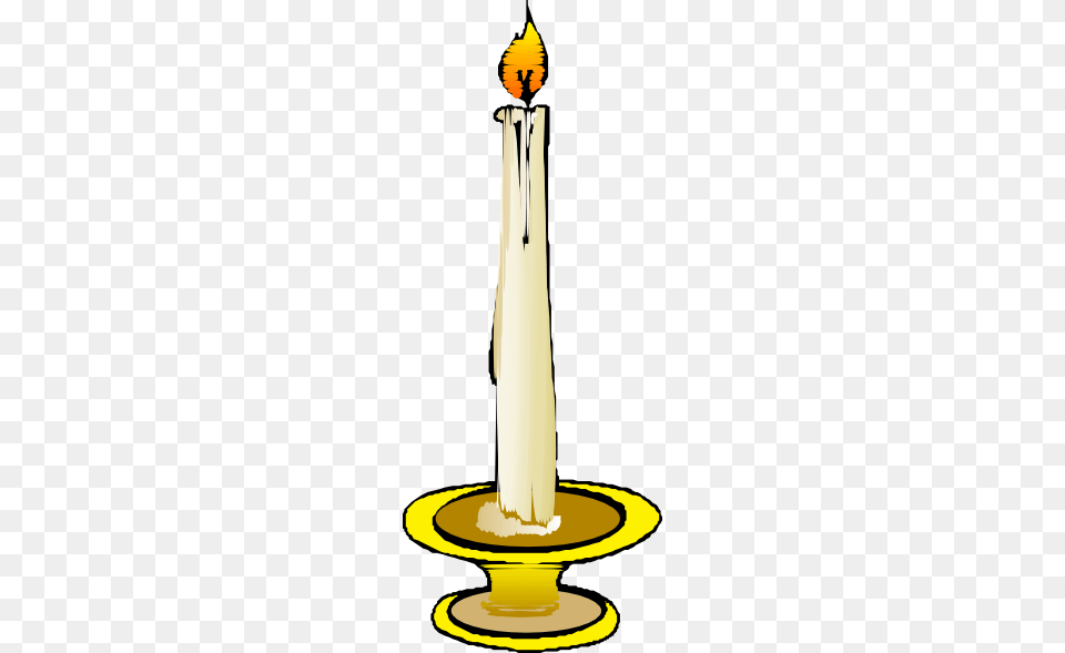 Candle On Holder Clip Art Vector, Light, Smoke Pipe Free Png Download