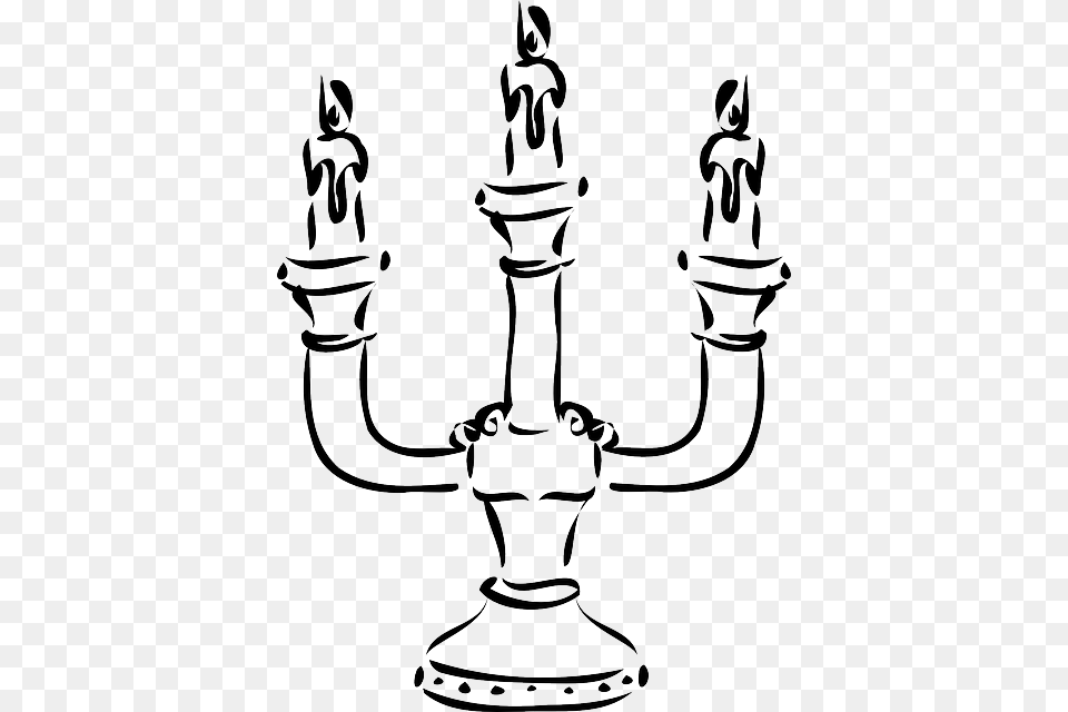 Candle Outline Cartoon Flame Light Bars Wax Candelabra Clip Art Black And White, Person Free Png