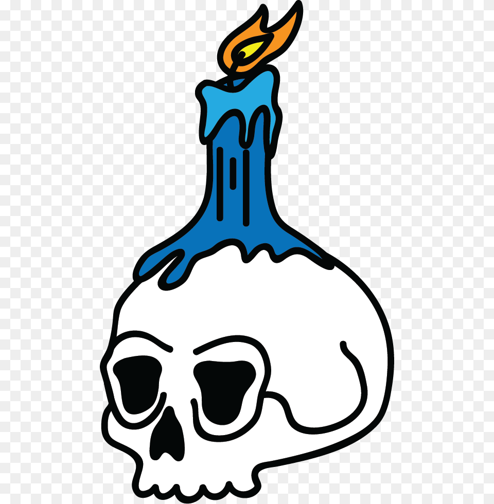 Candle Skull Pin, Light, Stencil, Smoke Pipe Free Transparent Png