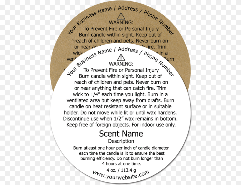 Candle Warning Label Candle Label Round, Advertisement, Poster, Plaque, Disk Png Image