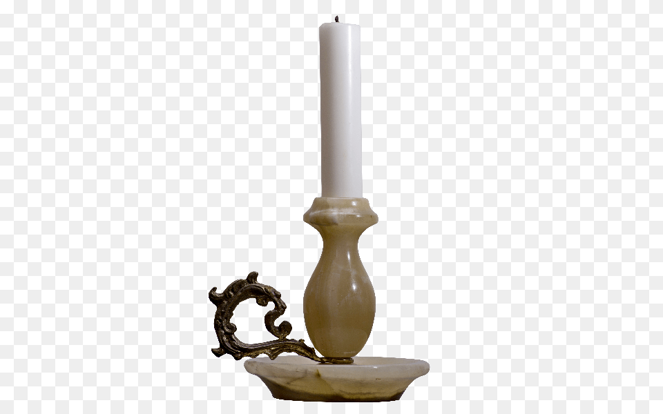 Candle With Candlestick, Festival, Hanukkah Menorah Free Png