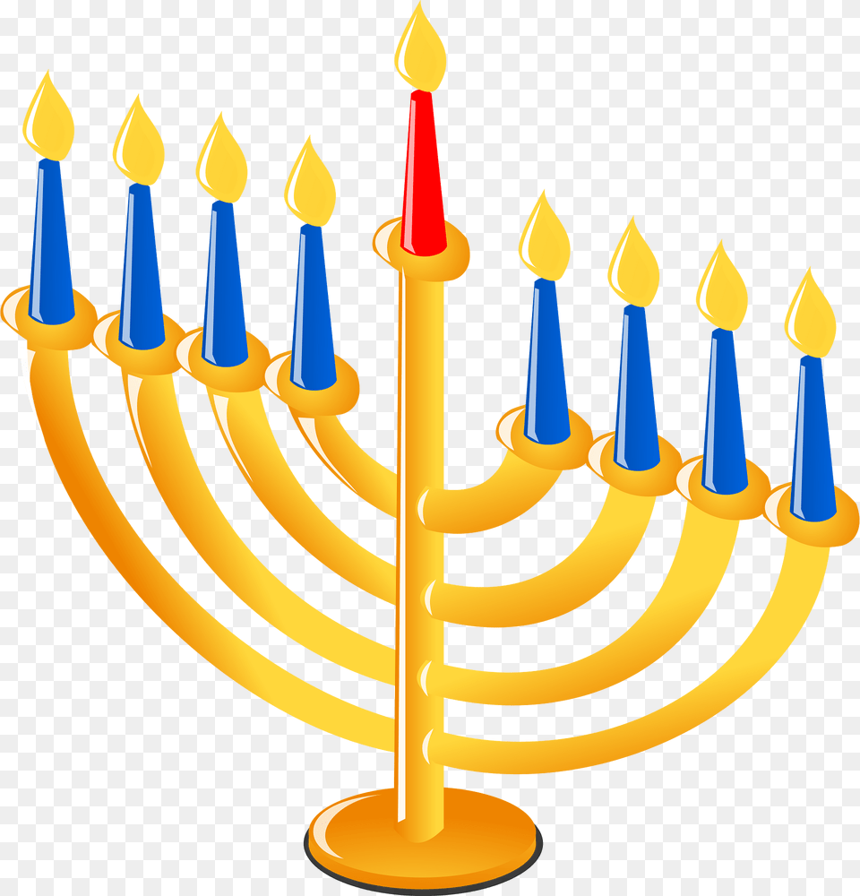 Candleholder Clipart, Festival, Hanukkah Menorah, Candle Png Image