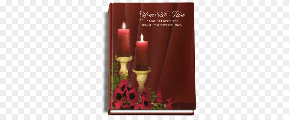 Candlelight Perfect Bind Memorial Guest Registry Book Funeral Program, Candle Free Transparent Png
