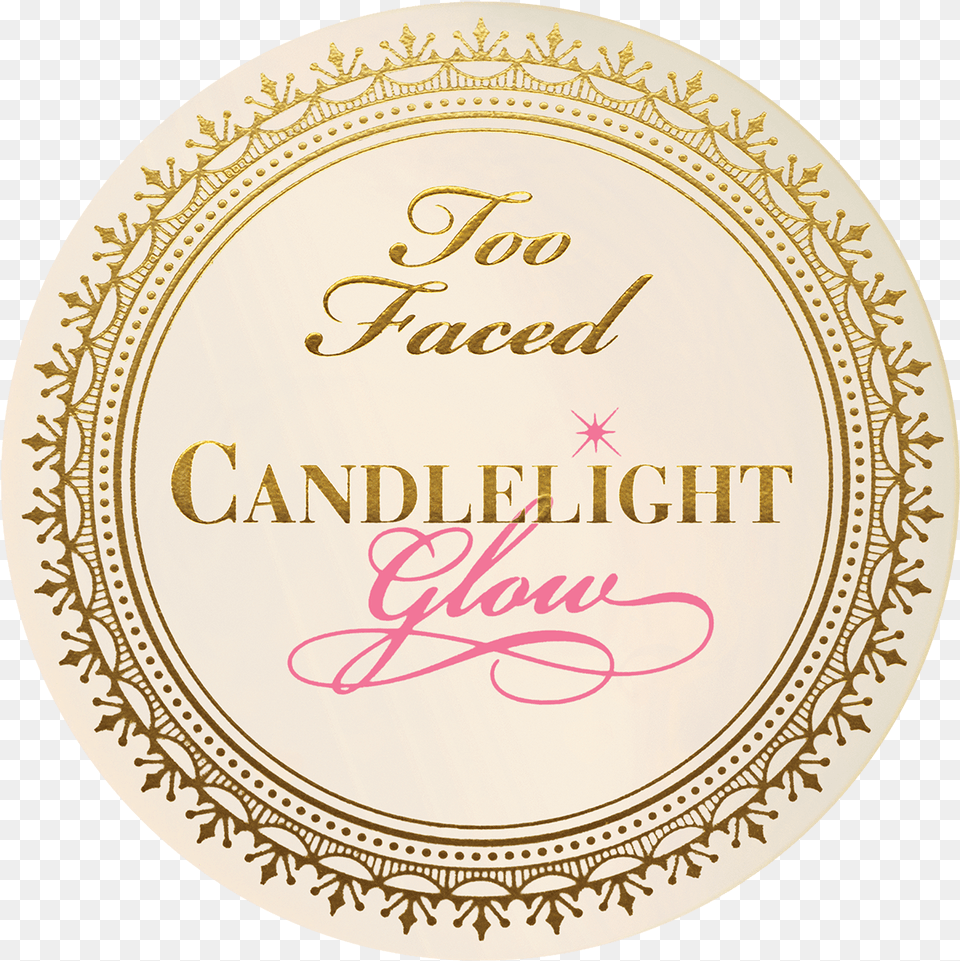 Candlelight Too Faced 39candlelight39 Glow Powder 12g Warm Glow, Plate, Gold, Text Free Transparent Png