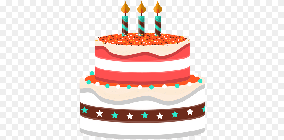 Candles Birthday Cake Illustration Pasteles, Birthday Cake, Cream, Dessert, Food Png Image