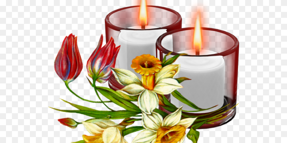 Candles Clipart Vintage Amazing Grace Good Morning, Flower, Flower Arrangement, Plant, Flower Bouquet Png Image