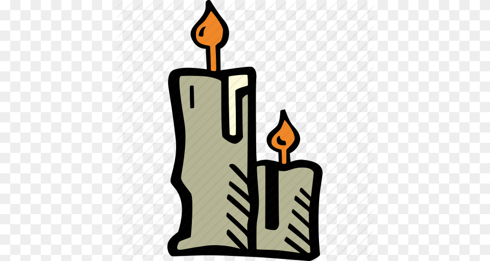 Candles Halloween Holiday Scary Spooky Icon Png Image