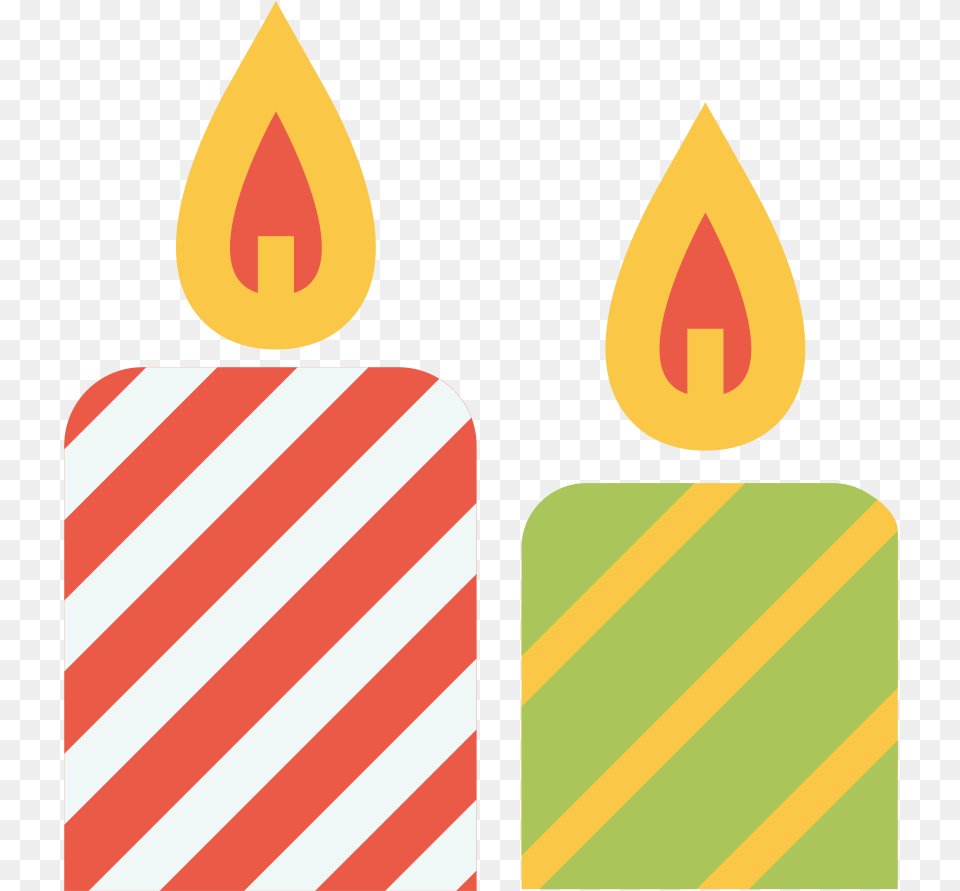 Candles Icon Graphic Design, Food, Sweets, Fire, Flame Free Png