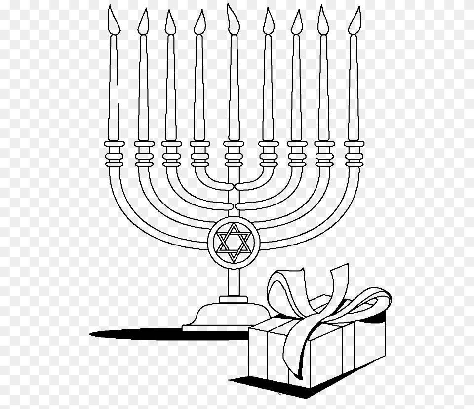Candles With Gifts, Festival, Hanukkah Menorah, Candle Png