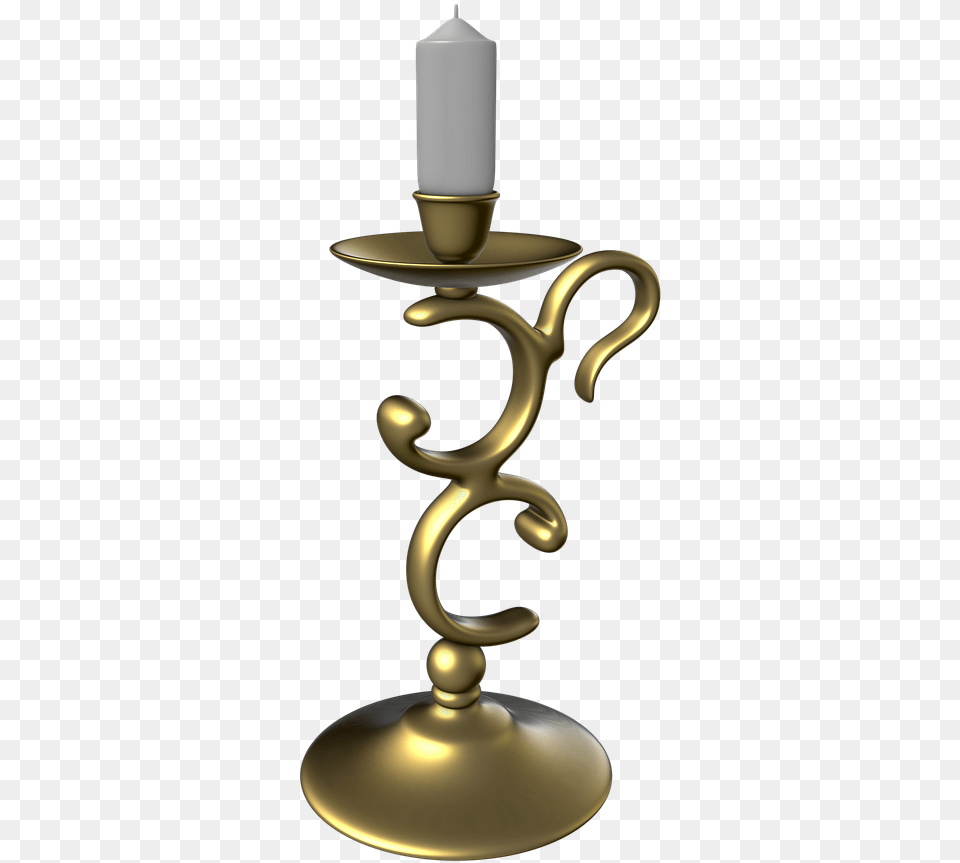 Candlestick Candle Transparent Background Photo Brass, Smoke Pipe Png