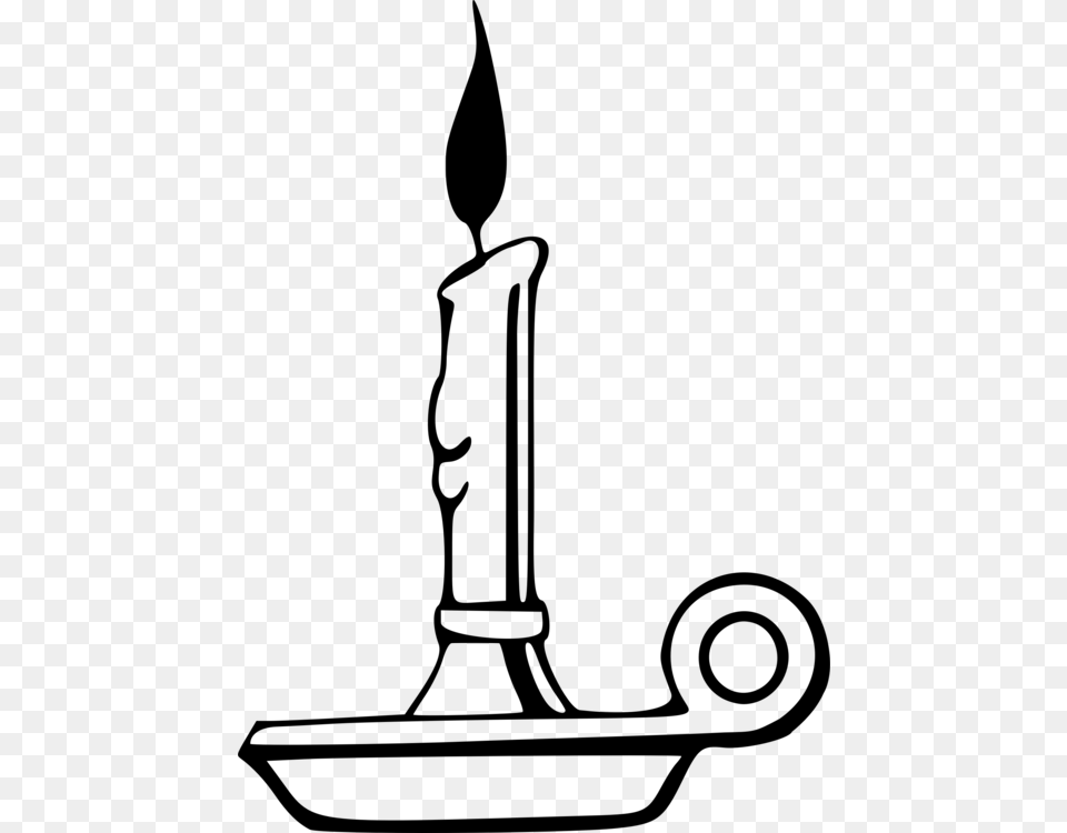 Candlestick Clip Art Christmas Combustion, Gray Png