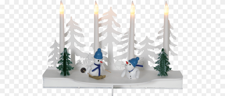 Candlestick Snowy Led Schwibbogen Rudolph With Integrated Timer, Outdoors, Nature, Candle, Snow Png Image