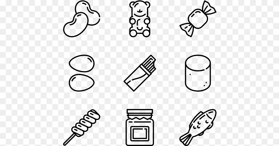 Candy And Sweets Candy Icons, Gray Png