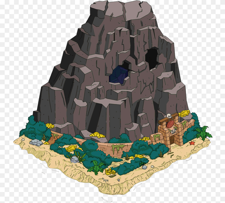 Candy Apple Island Tapped Out, Outdoors, Nature, Rock, Water Png