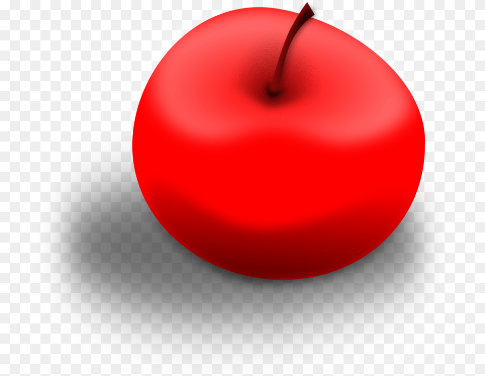 Candy Apple Red Fruit Computer Icons Eple Tegning Med Skygge, Plant, Produce, Food, Moon Free Png