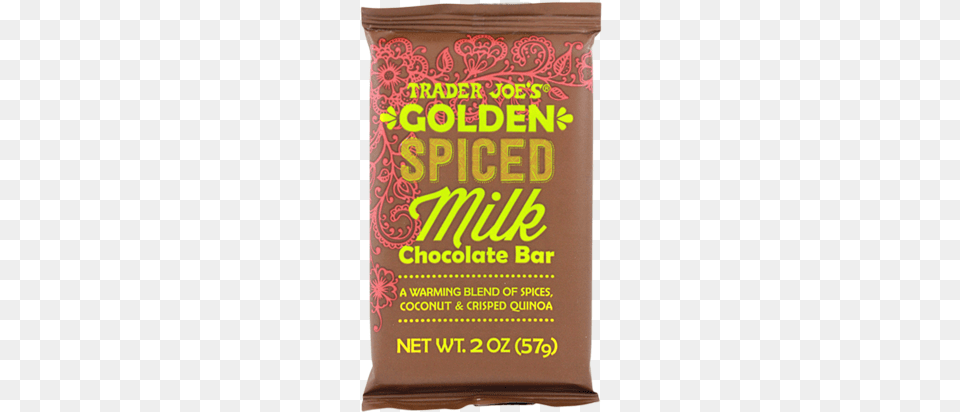 Candy Bar Clipart Food Item Trader Joe39s Golden Spiced Milk Chocolate Bar, Advertisement, Poster, Powder Free Transparent Png