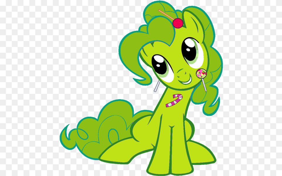 Candy Candy Cane Candy Pie Food Happy Tree My Little Pony Pinkie Pie, Art, Graphics, Green, Cartoon Png Image
