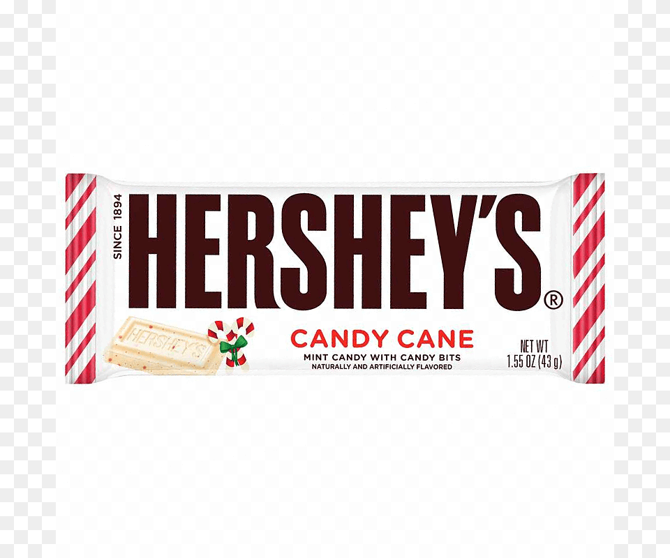 Candy Cane Bar 43g Hershey Chocolate Bar Cookies And Cream, Food, Sweets, Business Card, Paper Free Png