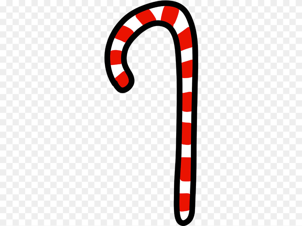 Candy Cane Christmas Candy Holiday Red Cookies Candy Cane, Stick, Food, Sweets Free Png