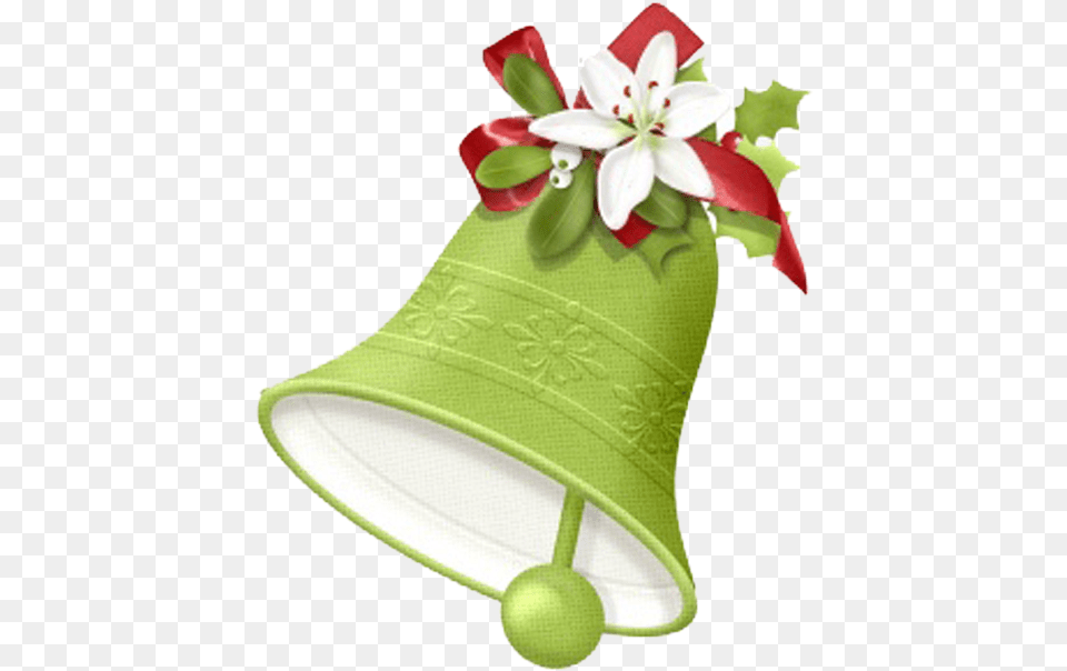 Candy Cane Christmas Decoration Bell Green Wedding Bells Png Image