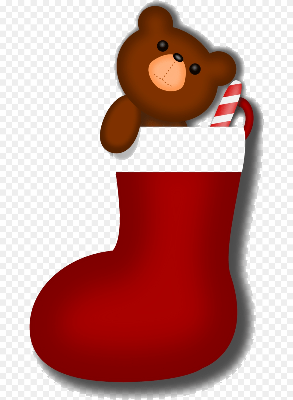 Candy Cane Clipart Christmas Stocking Cute Cartoon Cute Christmas Stocking Clipart, Clothing, Hosiery, Christmas Decorations, Festival Free Transparent Png