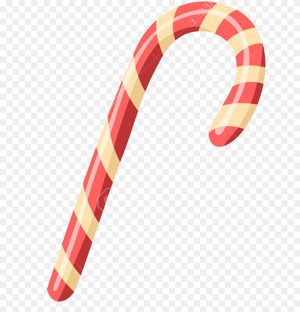 Candy Cane Clipart Colorful On Transparent Doce Vetor Pirulito, Stick, Food, Sweets Png Image