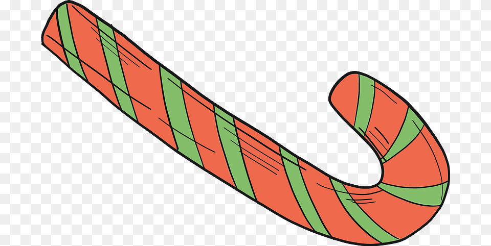 Candy Cane Clipart Illustration, Food, Sweets, Stick Free Png