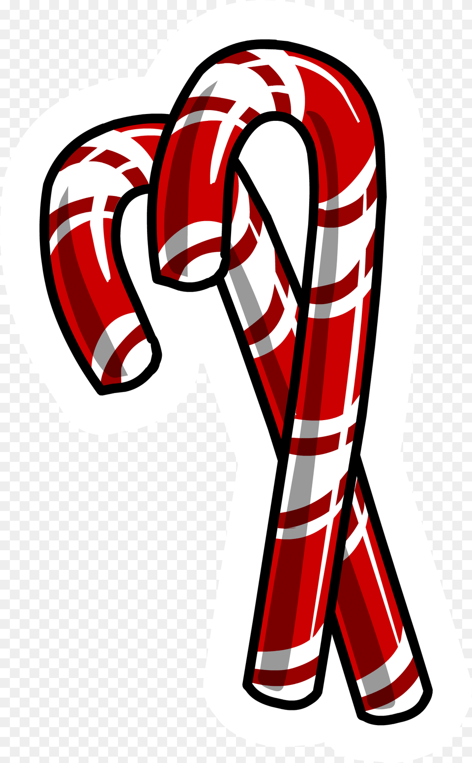 Candy Cane Duo Pin Club Penguin Wiki Fandom Powered High Resolution Candy Cane Svg, Dynamite, Weapon, Stick, Food Png Image