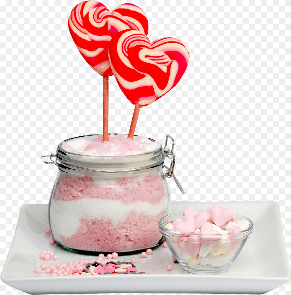 Candy Cane Heart, Food, Sweets, Jar, Plate Free Png