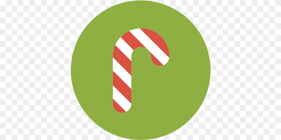 Candy Cane Icon Flat Christmas Circle Iconset Fps Canada Day, Food, Sweets, Stick Png Image