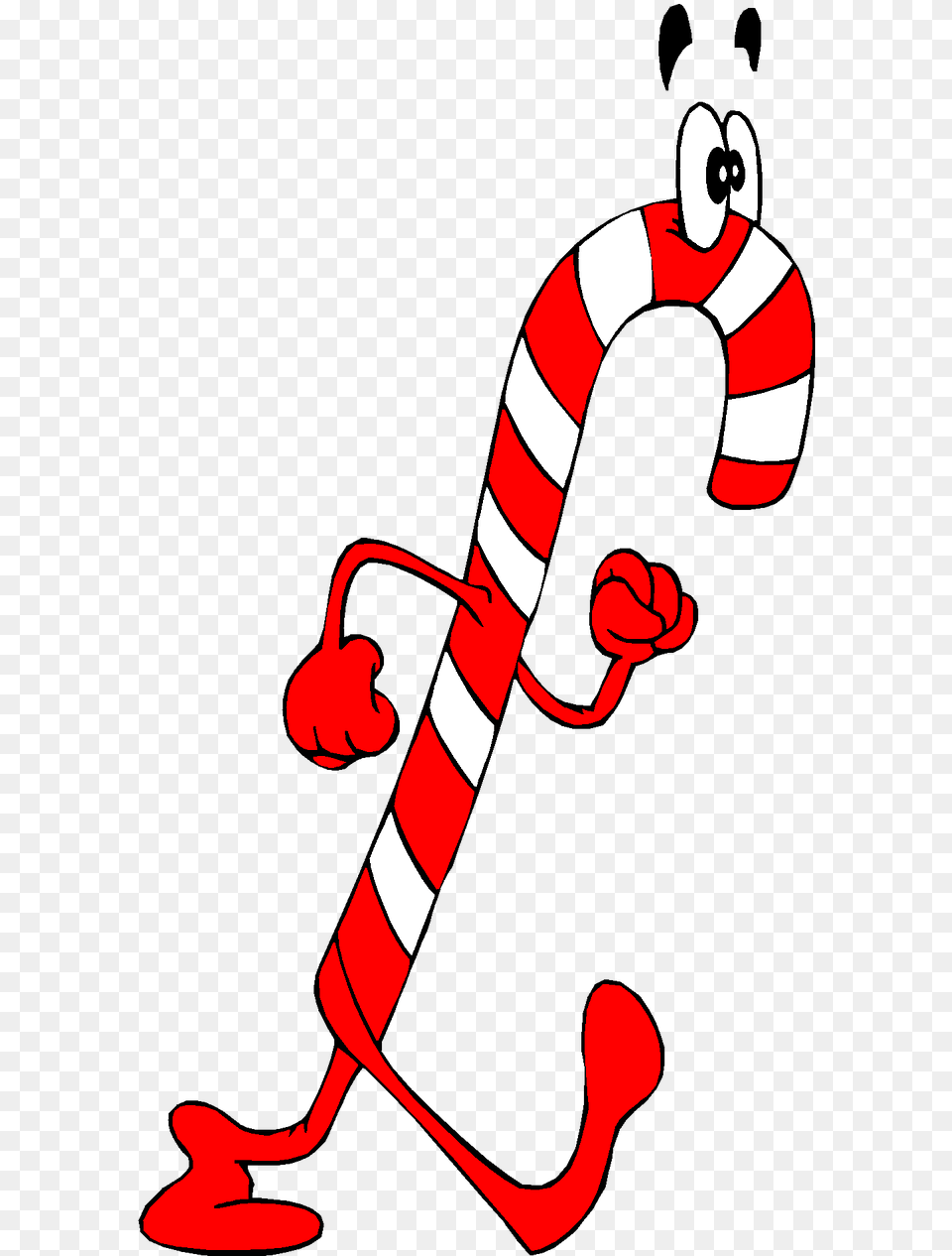 Candy Cane Person Cartoon Free Transparent Png