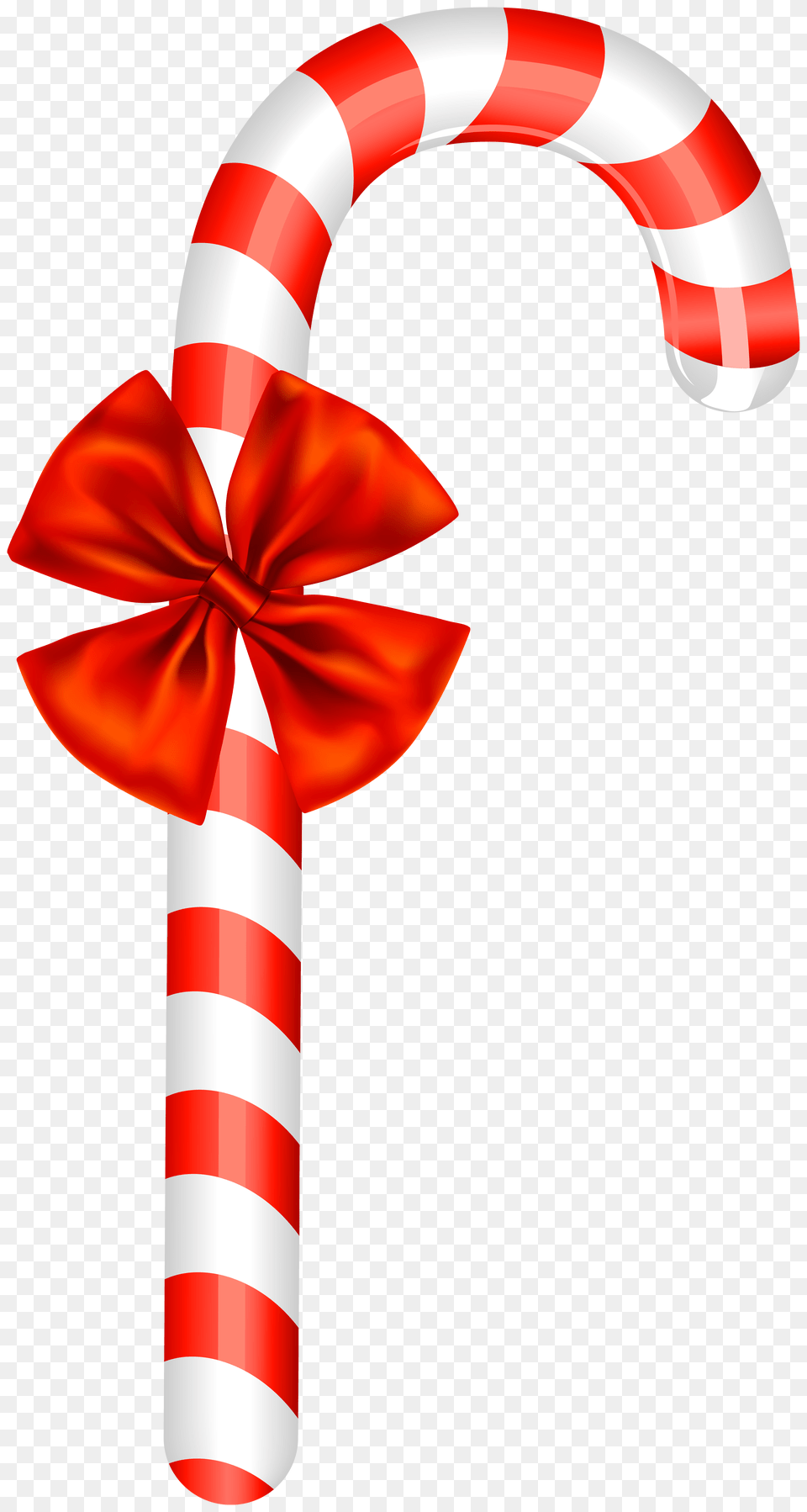 Candy Cane With Bow Clip Art, Dynamite, Weapon, Food, Sweets Free Transparent Png