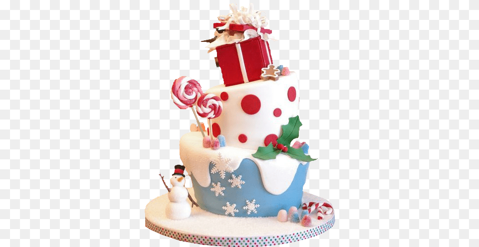 Candy Christmas Cake Transparent Images Christmas Birthday Cake, Dessert, Food, Birthday Cake, Cream Free Png