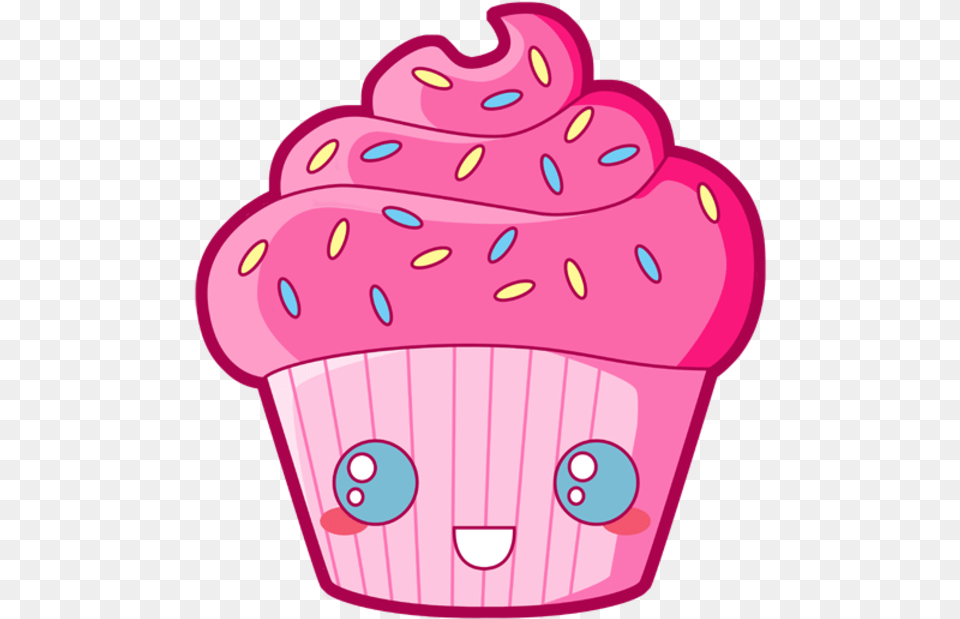 Candy Clipart Kawaii Kawaii Cupcake, Dessert, Cake, Cream, Icing Png Image