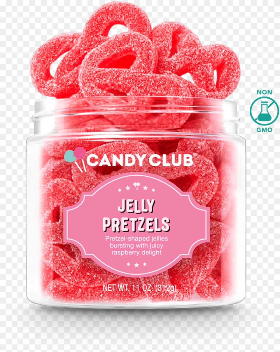 Candy Club Jelly Pretzels Pretzel Shaped Candy, Jar, Food, Sweets Free Png