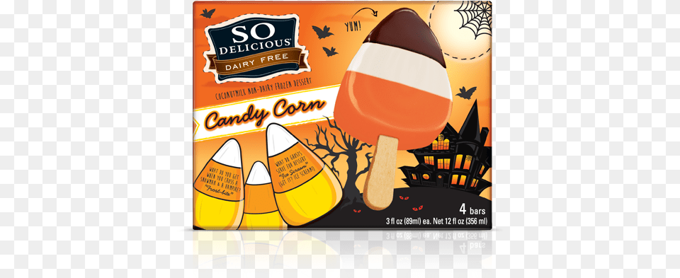 Candy Corn Bars Lactose Ice Cream Bar, Advertisement, Poster, Food, Sweets Free Png Download