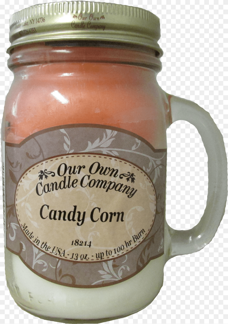 Candy Corn Mason Serveware, Cup, Can, Tin, Mason Jar Png Image