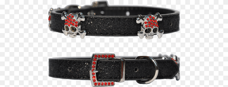 Candy Finish Black Dog Collar With Buccaneer Style, Accessories, Buckle, Belt Free Png