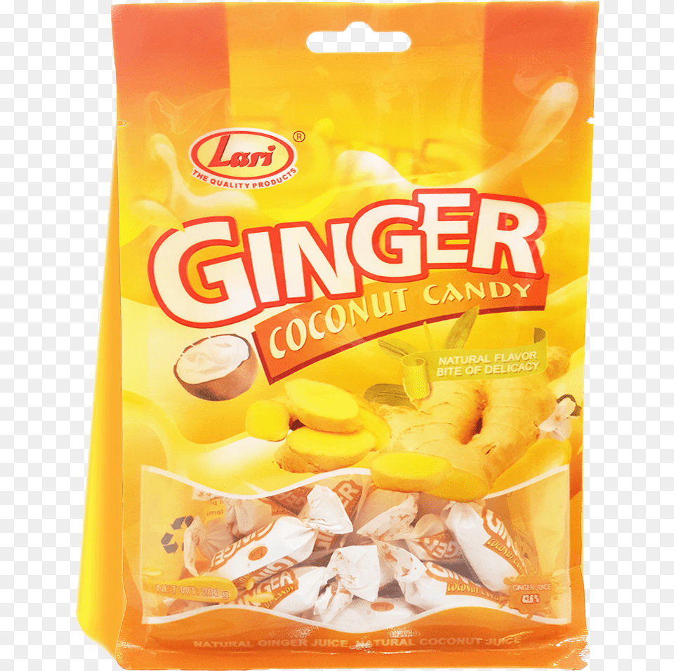 Candy Ginger With Coconut Lari, Food, Snack Free Png