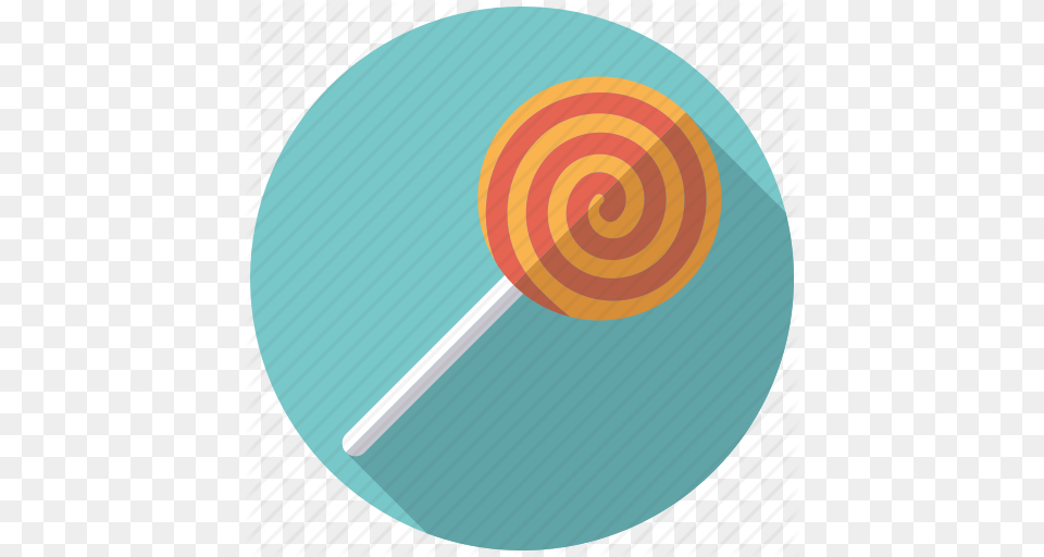 Candy Hard Candy Lollipop Spiral Stick Sweets Swirl Icon, Food, Disk Free Png