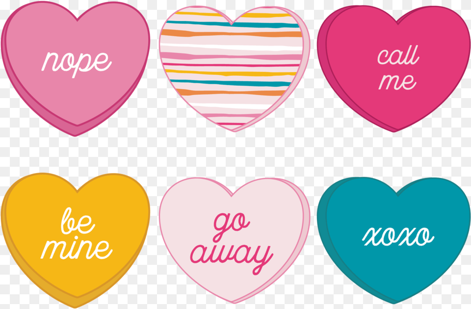Candy Heart Illustrations Transparent Conversation Hearts Clipart Free Png Download