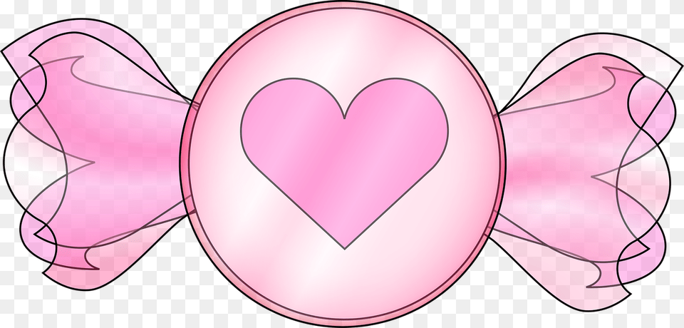 Candy Heart Valentine Clipart, Disk Free Png