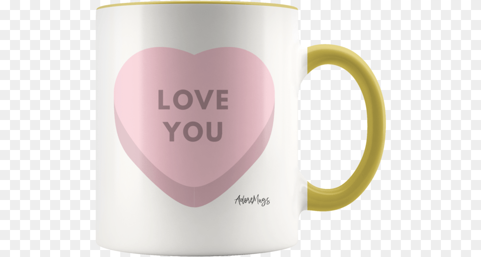 Candy Hearts Coffee Mug Magic Mug, Cup, Beverage, Coffee Cup Png