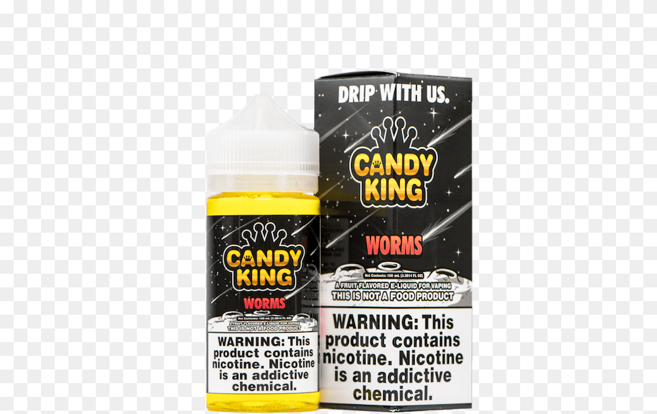 Candy King Ejuice Candy King Worms, Can, Tin Free Png