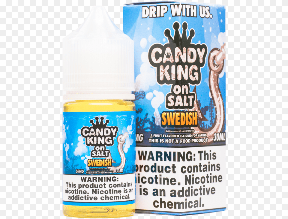 Candy King On Salt Swedish Salt Nic Construction Of Electronic Cigarettes, Advertisement, Can, Tin, Cosmetics Free Png Download