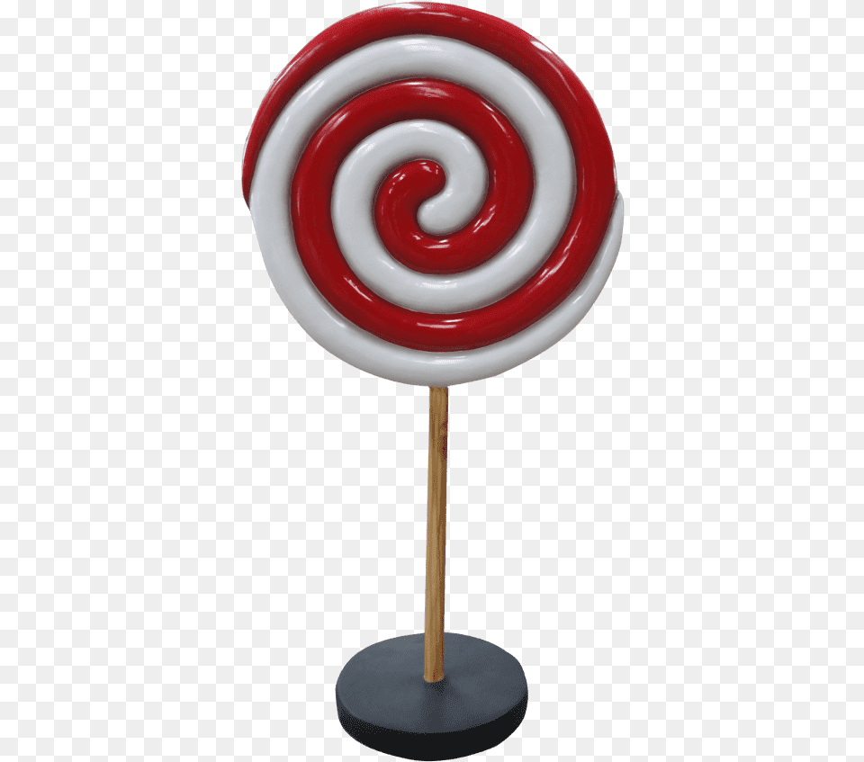 Candy Lollipop Twirl 4 Ft Red Giant Over Sized Resin Statue Candy, Food, Sweets, Ketchup Png