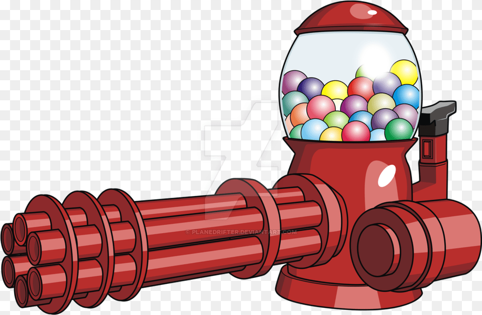 Candy Machine Gun By Planedrifter Candy Machine Gun, Dynamite, Weapon Free Png Download