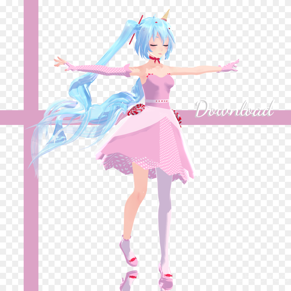 Candy Miku Mmd, Person, Dancing, Leisure Activities, Child Free Png