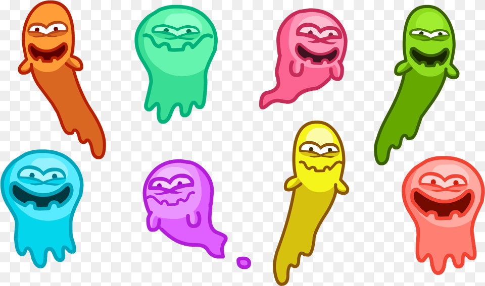 Candy Pile All 8 Candy Ghosts Club Penguin Halloween Halloween Club Penguin Ghost, Person, Adult, Face, Female Free Transparent Png