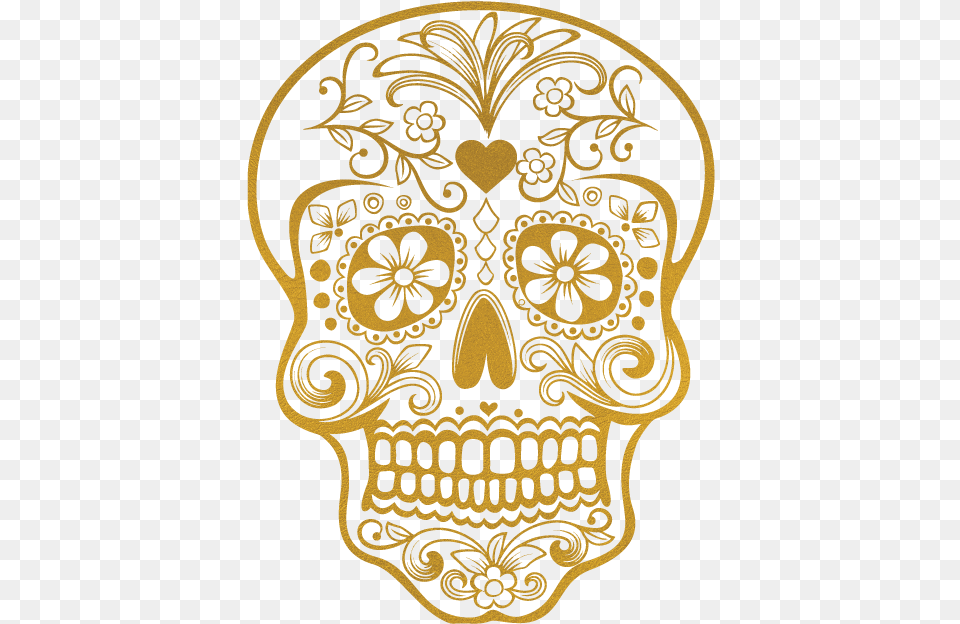 Candy Skull Kromebody Colored Sugar Skull Printable, Pattern, Art, Graphics, Floral Design Png